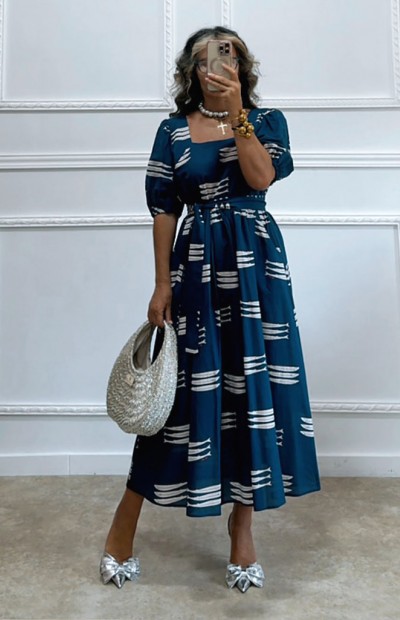 Midi φόρεμα Sardeles navy