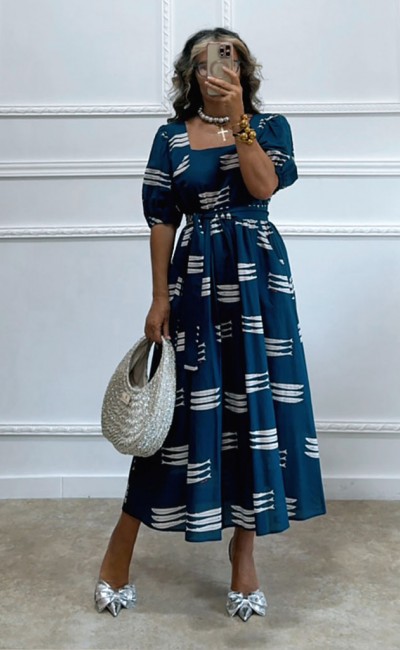 Midi φόρεμα Sardeles navy