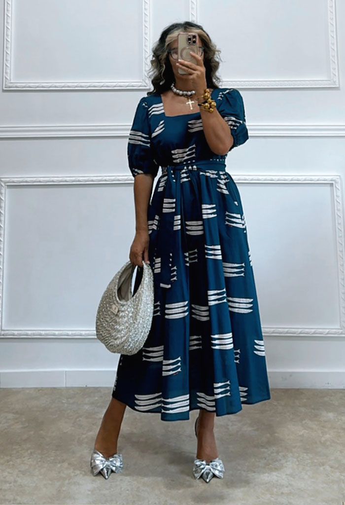 Midi φόρεμα Sardeles navy