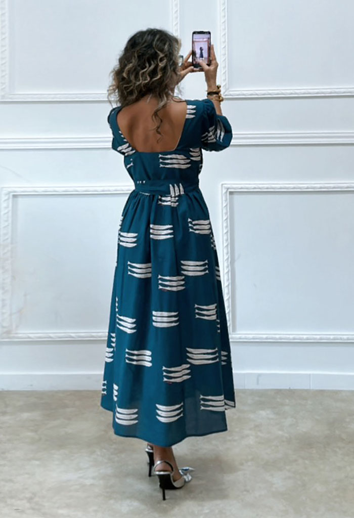 Midi φόρεμα Sardeles navy