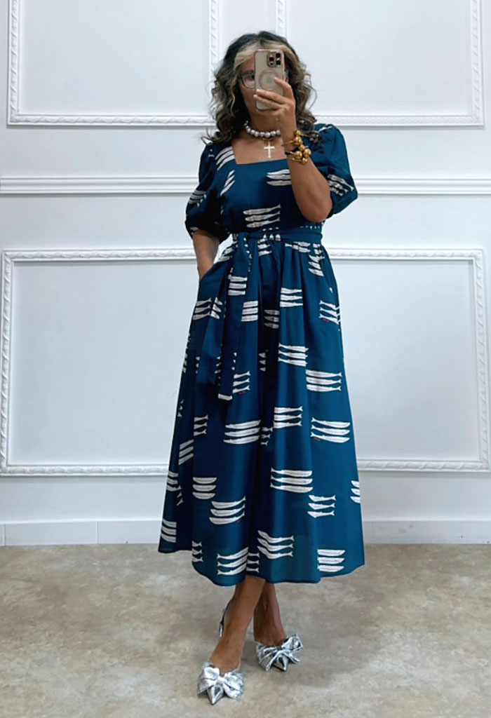 Midi φόρεμα Sardeles navy