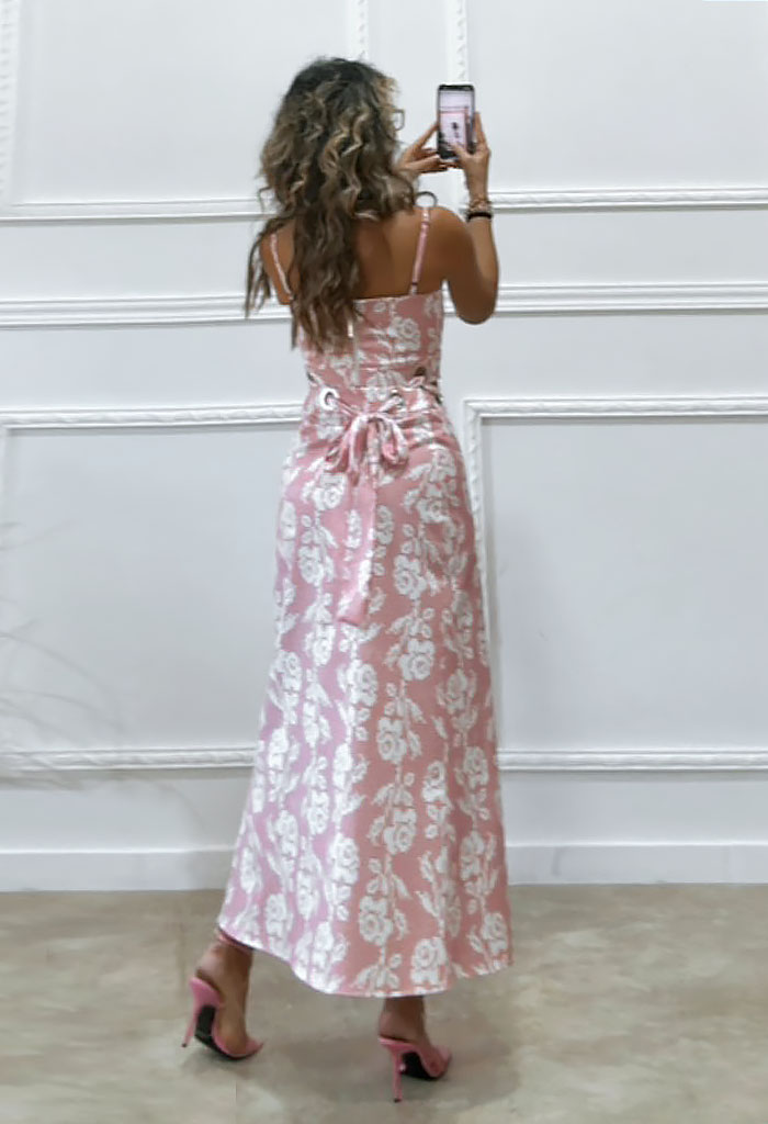 Two-piece φόρεμα ροζ
