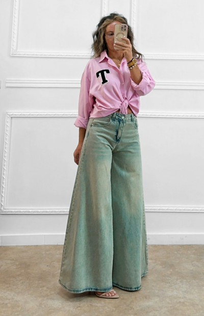 Κολεγιακό πουκάμισο ροζ