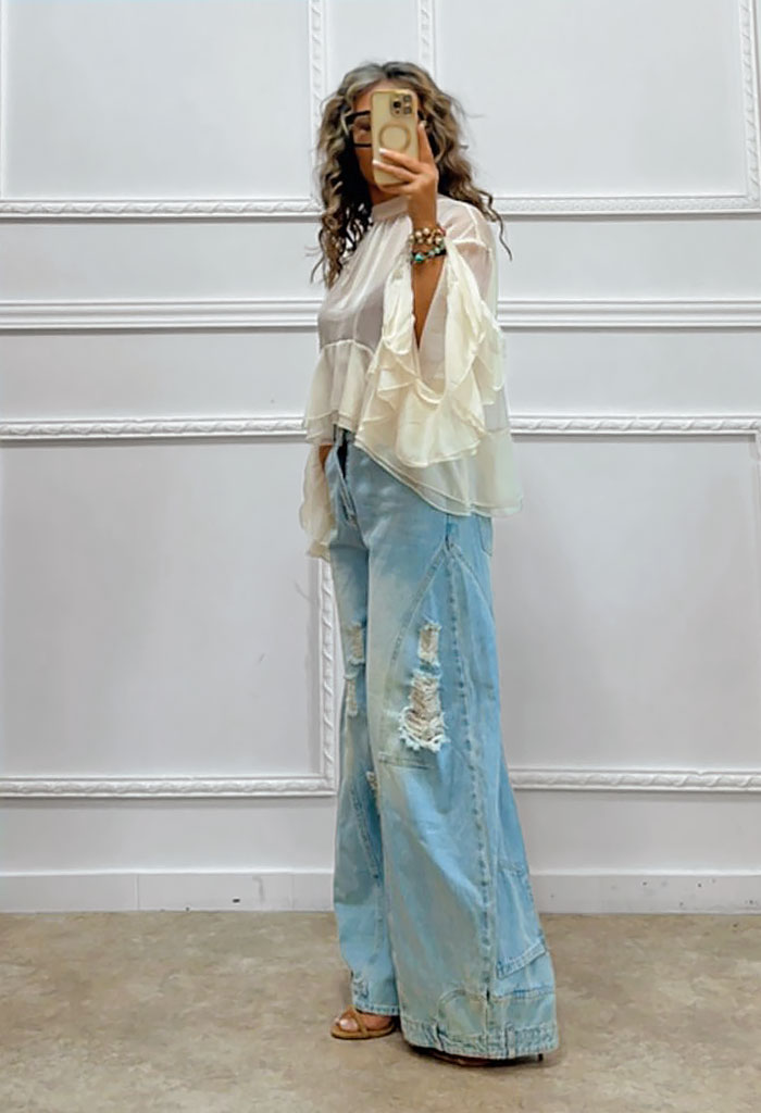 Balloon παντελόνι τζιν