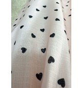 Pinup φόρεμα Hearts ροζ