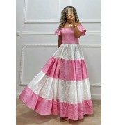 Μακρύ φόρεμα κιπούρ με καρό