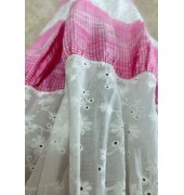 Μακρύ φόρεμα κιπούρ με καρό