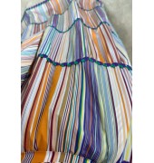 Maxi ριγέ φόρεμα πολύχρωμο