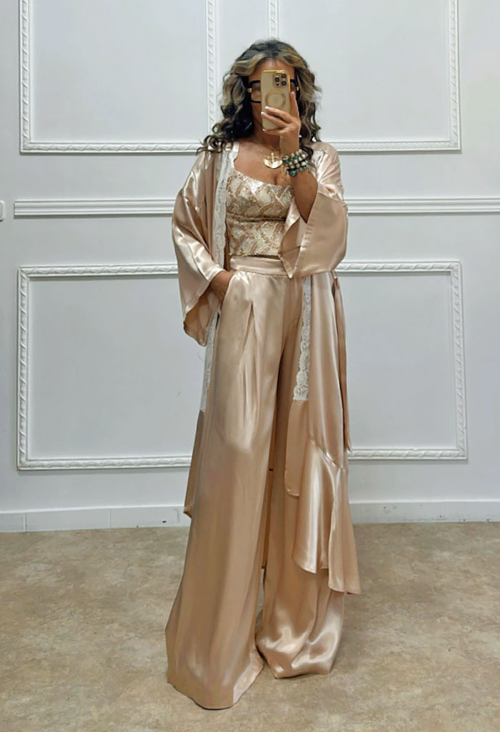 Σετ παντελόνα τοπ και κιμονό