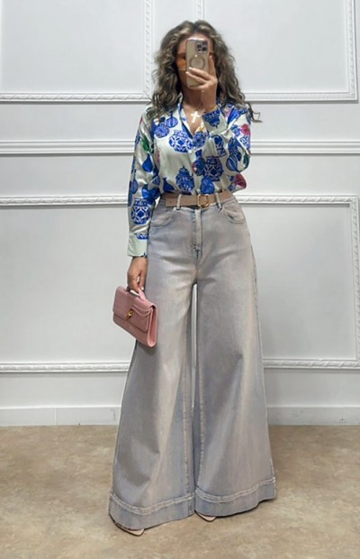 Πουκάμισο με Porcelain print