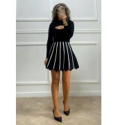 Mini φούστα με ρίγες