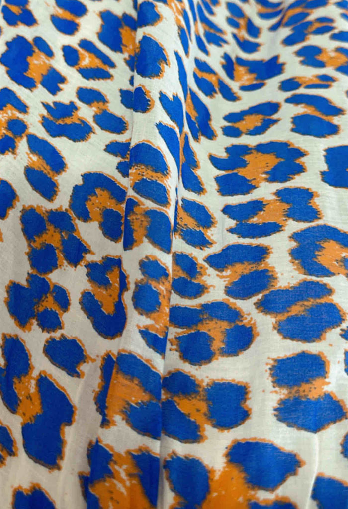 Φούστα animal print μπλε