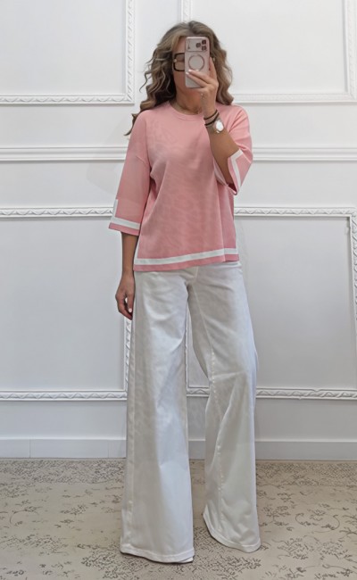 Μερσεριζέ μπλούζα ροζ