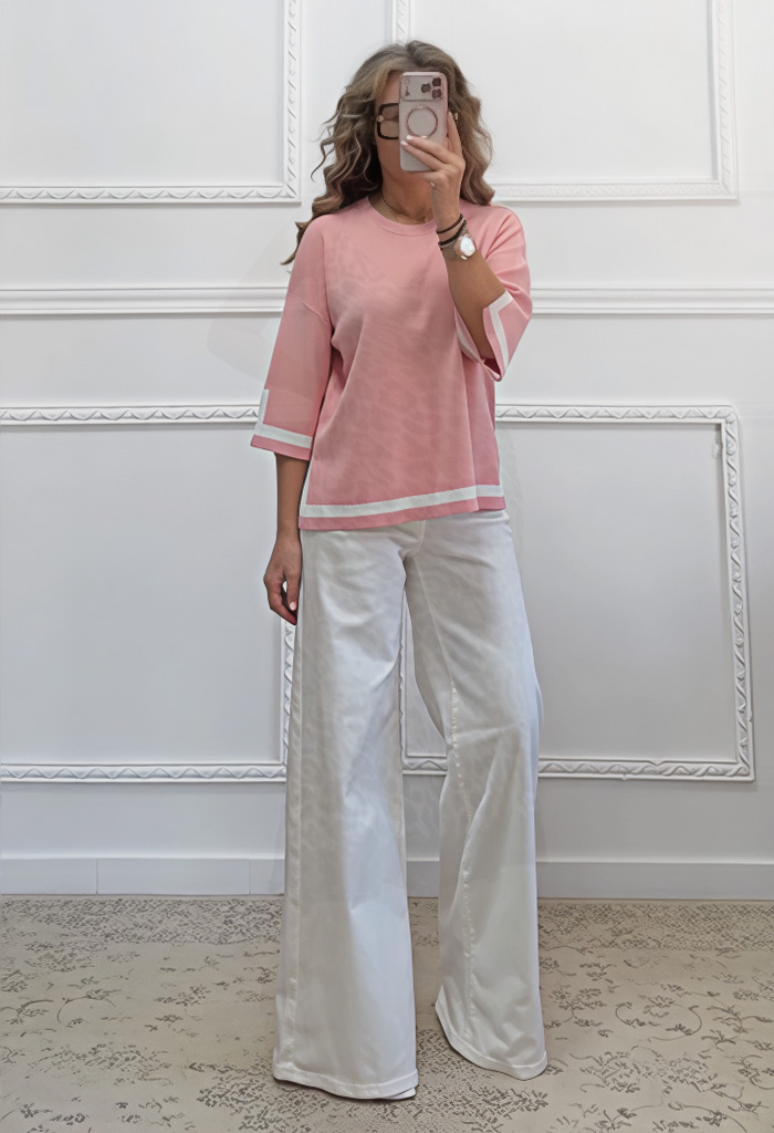 Μερσεριζέ μπλούζα ροζ