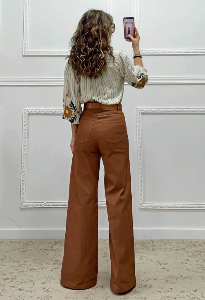 Boho μπλούζα με κεντήματα