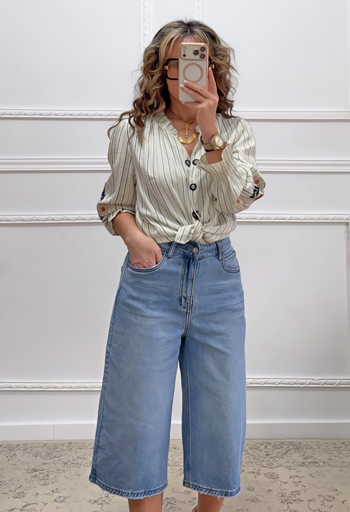 Boho μπλούζα με κεντήματα