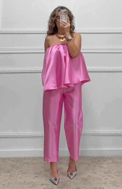 Στράπλες τοπ φούξια