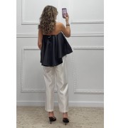 Tapered παντελόνι λευκό