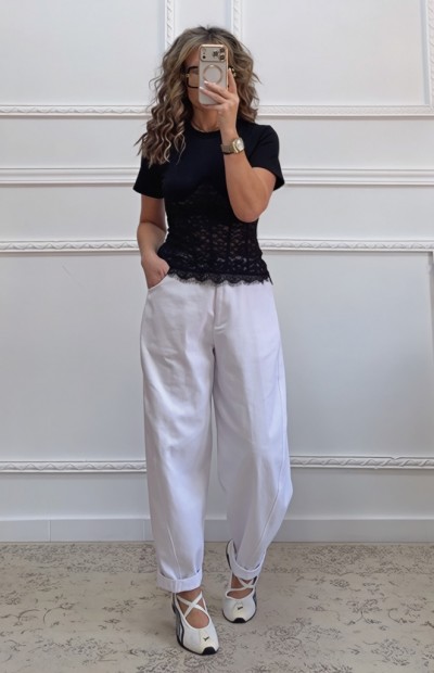 Corset τοπ με δαντέλα