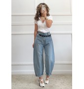 Μπλουζάκι με φερμουάρ λευκό