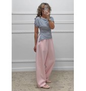 Μπλούζα με άνοιγμα γκρι