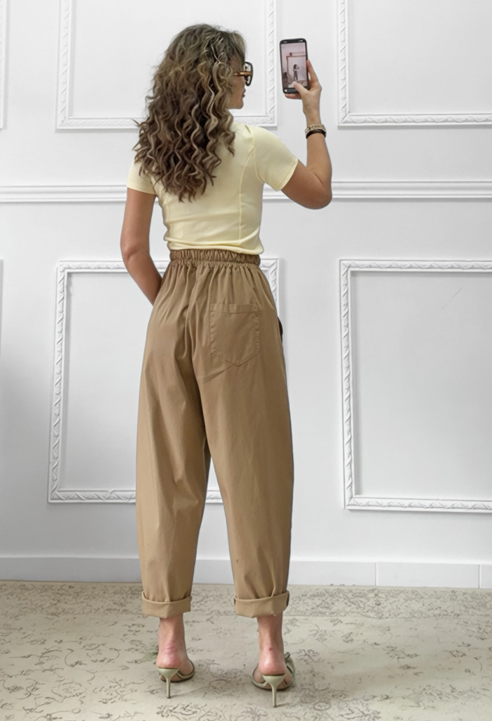 Μπλουζάκι με φερμουάρ κίτρινο