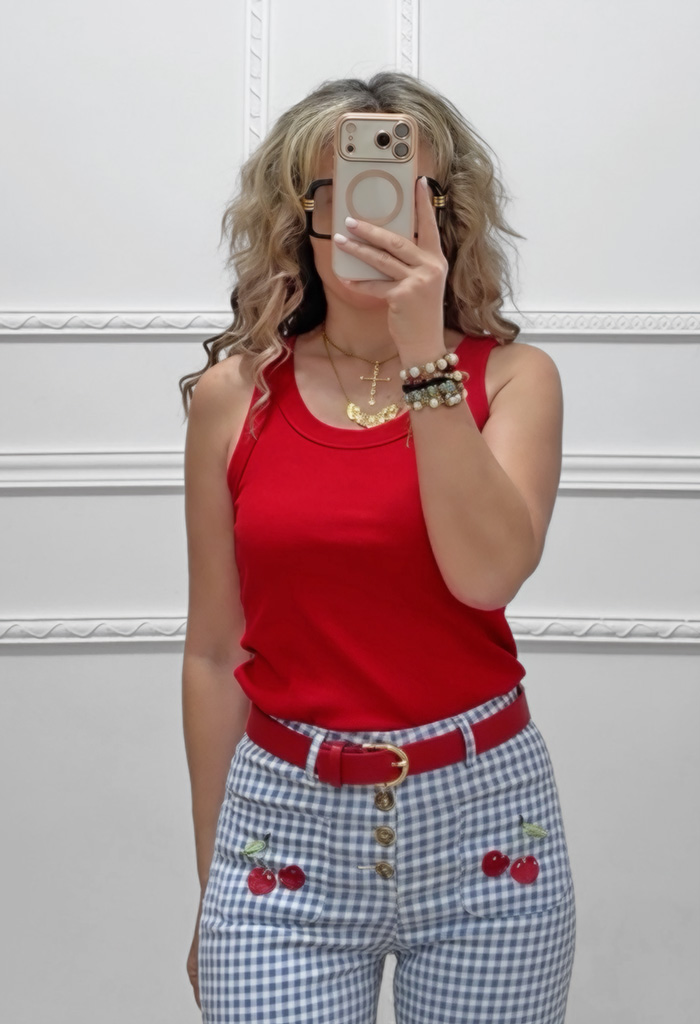 Ριπ μπλουζάκι κόκκινο