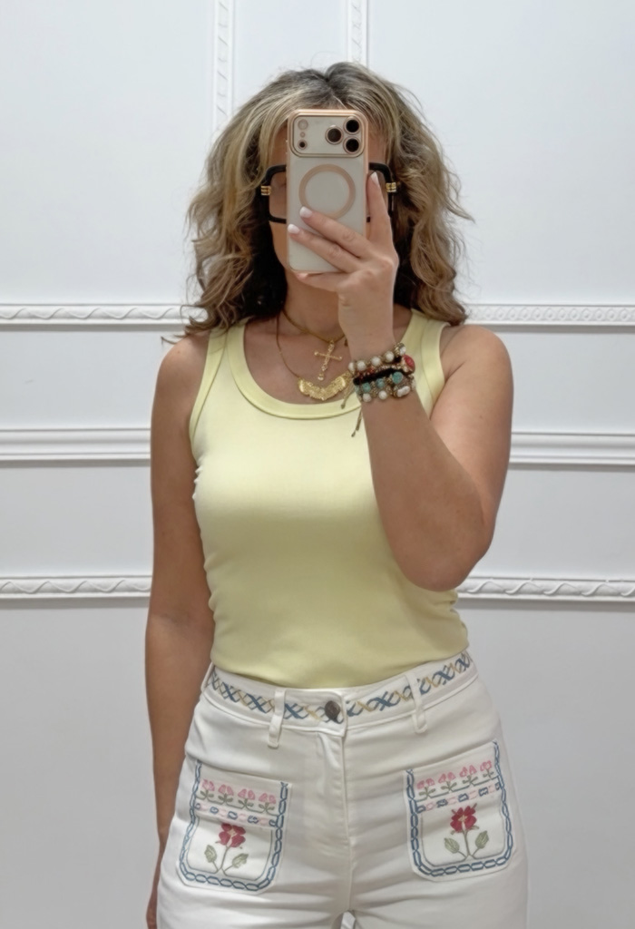 Ριπ μπλουζάκι κίτρινο