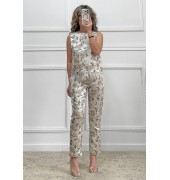 Φλοράλ μπλούζα με φτερά