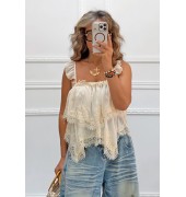 Boho τοπ εκρού Boho τοπ εκρού