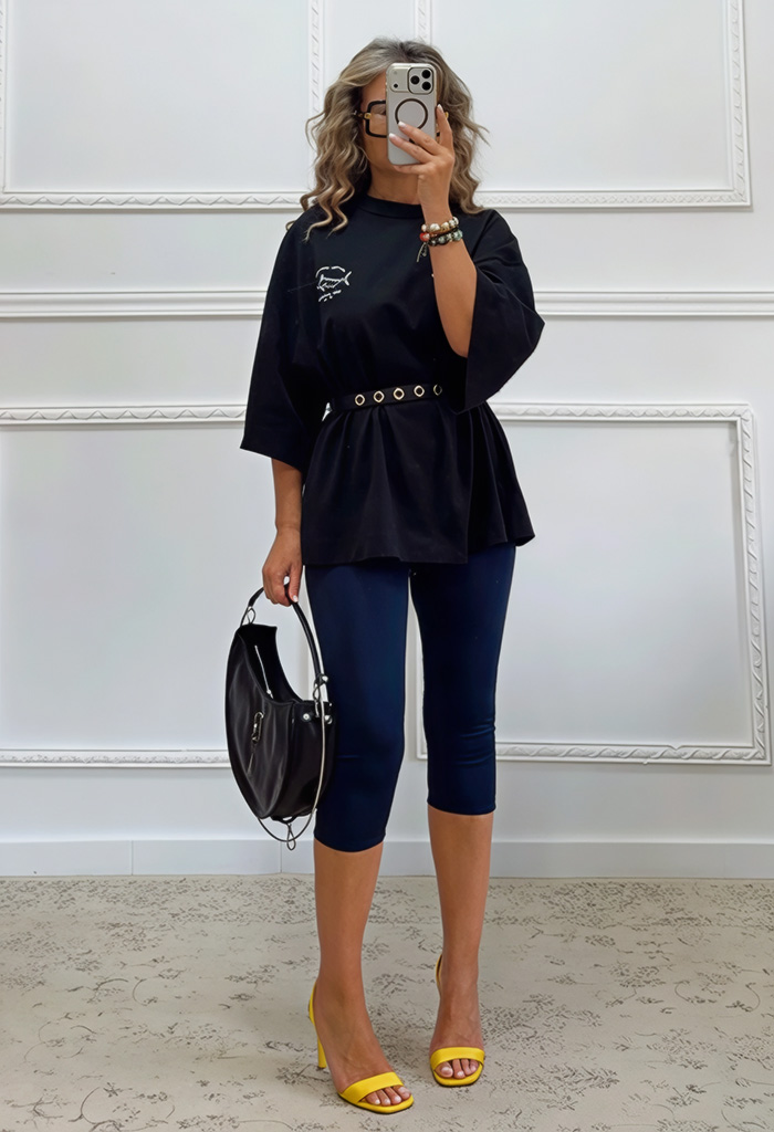 Oversized t-shirt με τύπωμα Oversized t-shirt με τύπωμα
