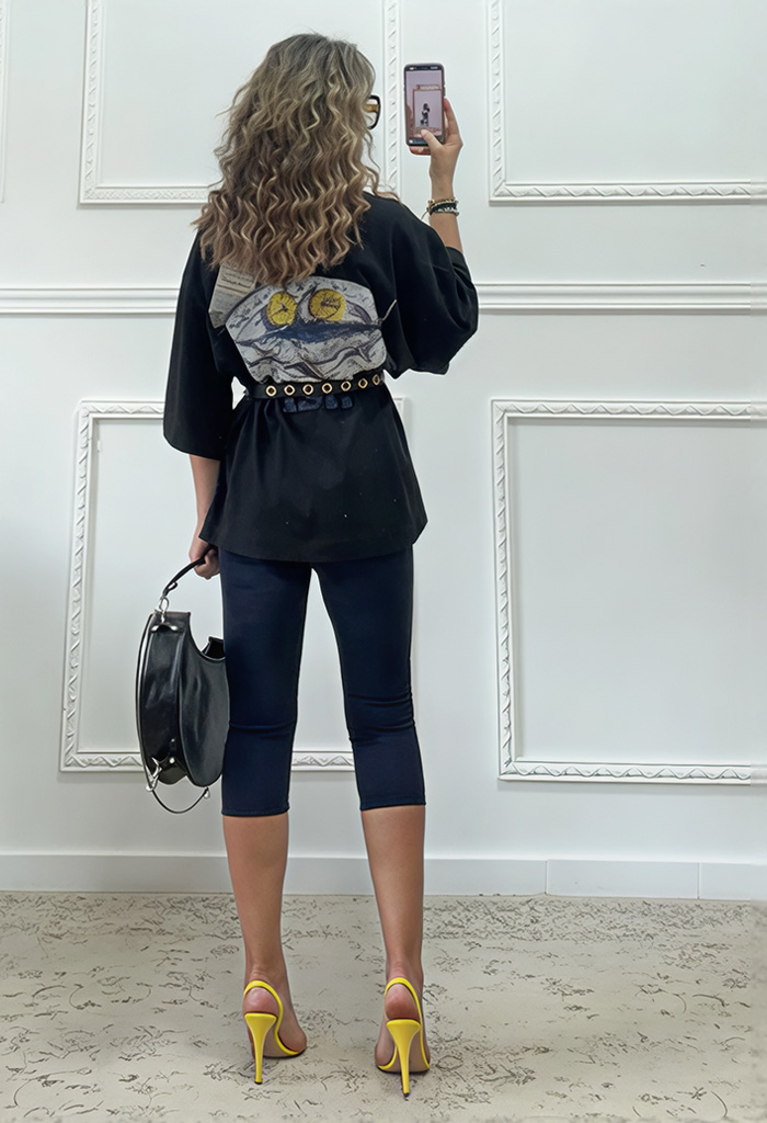 Oversized t-shirt με τύπωμα Oversized t-shirt με τύπωμα