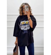 Oversized t-shirt με τύπωμα Oversized t-shirt με τύπωμα