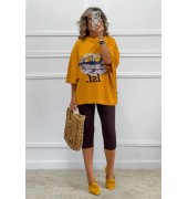 Oversized t-shirt με τύπωμα Oversized t-shirt με τύπωμα