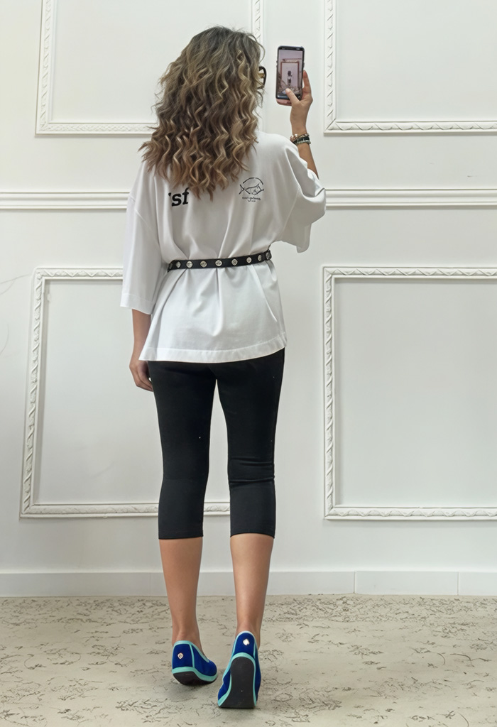 Oversized t-shirt με τύπωμα Oversized t-shirt με τύπωμα