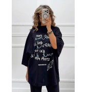 Oversized t-shirt με τύπωμα Oversized t-shirt με τύπωμα