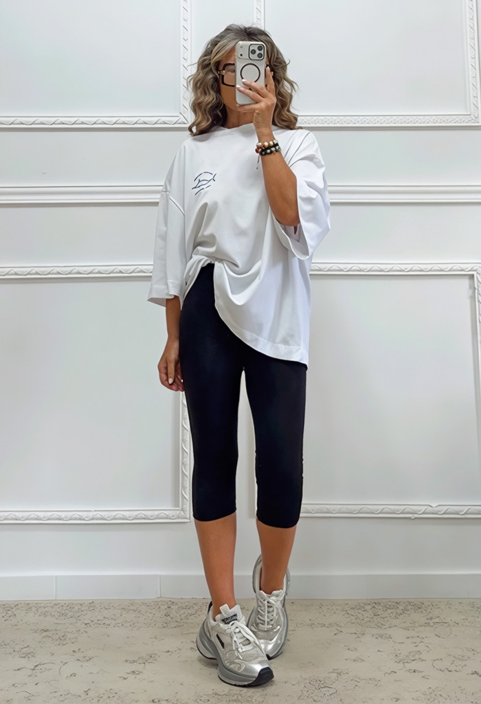 Oversized t-shirt με τύπωμα Oversized t-shirt με τύπωμα