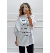 Oversized t-shirt με τύπωμα Oversized t-shirt με τύπωμα