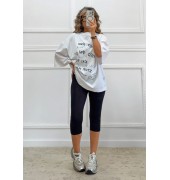 Oversized t-shirt με τύπωμα Oversized t-shirt με τύπωμα