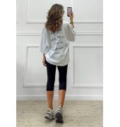 Oversized t-shirt με τύπωμα Oversized t-shirt με τύπωμα