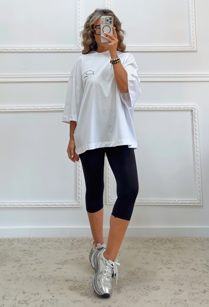 Oversized t-shirt με τύπωμα Oversized t-shirt με τύπωμα