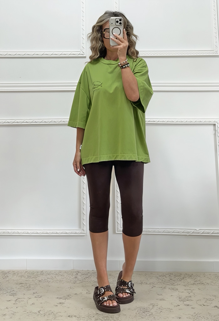 Oversized t-shirt με τύπωμα Oversized t-shirt με τύπωμα
