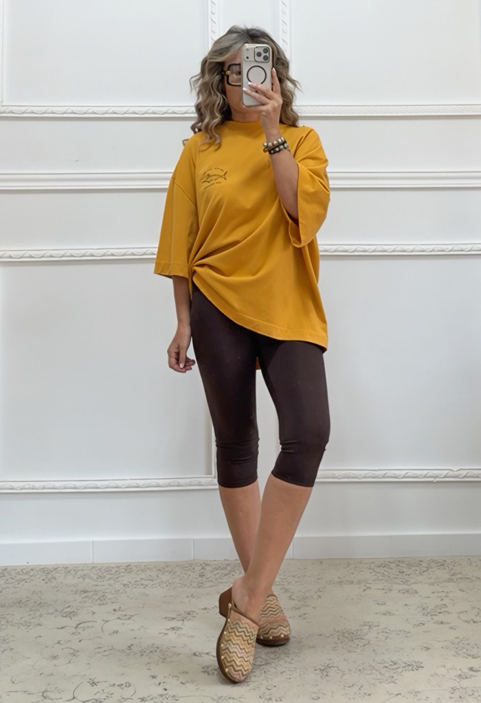 Oversized t-shirt με τύπωμα Oversized t-shirt με τύπωμα
