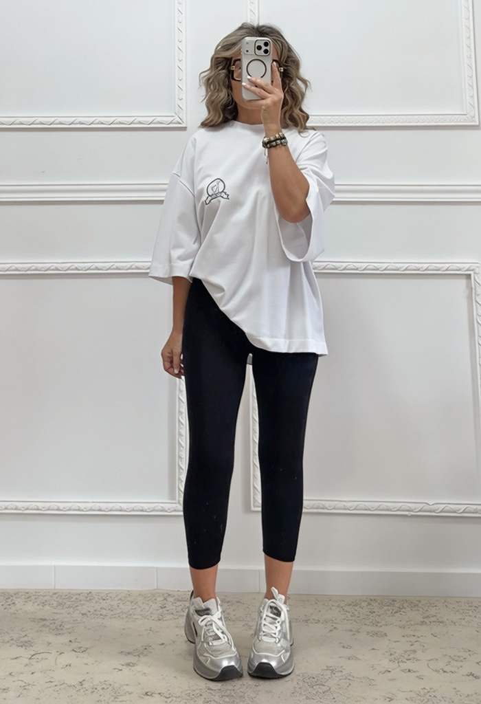 Oversized t-shirt με τύπωμα