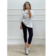 Oversized t-shirt με τύπωμα