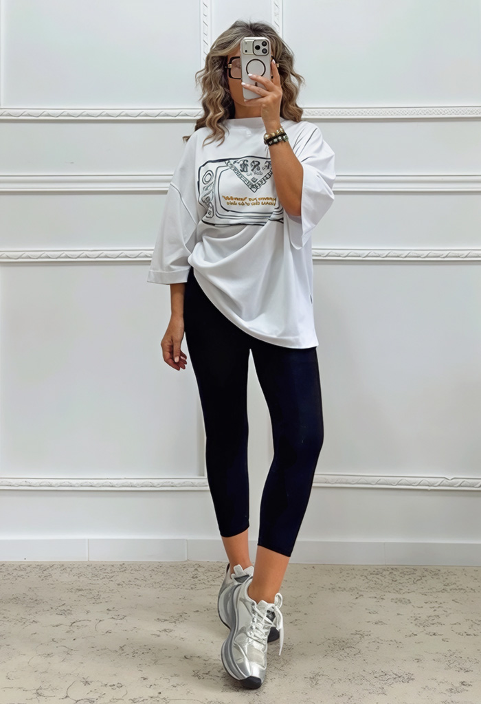 Oversized t-shirt με τύπωμα