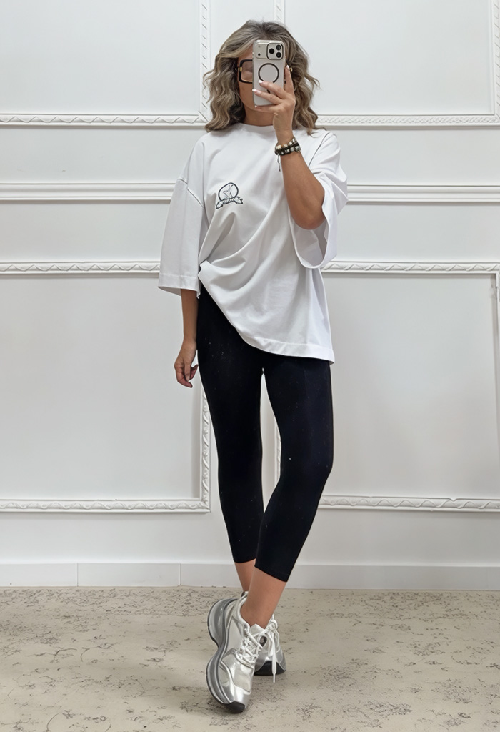 Oversized t-shirt με τύπωμα