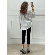 Oversized t-shirt με τύπωμα