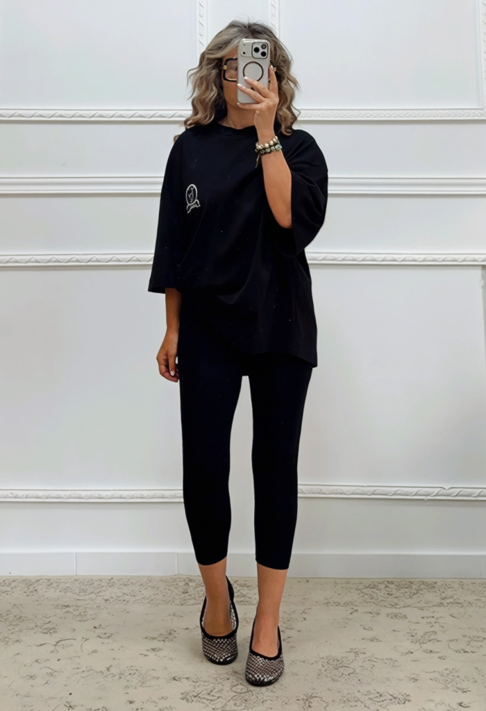 Oversized t-shirt με τύπωμα Oversized t-shirt με τύπωμα