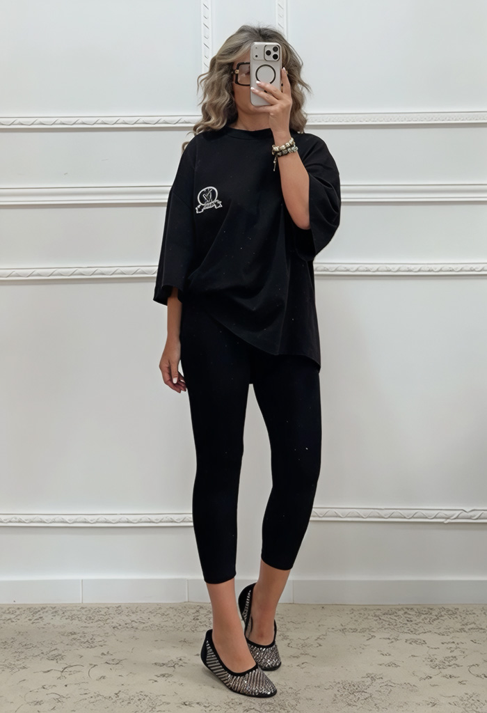 Oversized t-shirt με τύπωμα Oversized t-shirt με τύπωμα